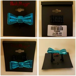 Body Rage Stretch Band Blue Bowtie Ring